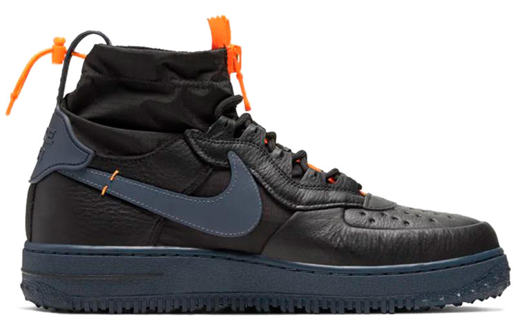 Кеды Nike Air Force 1 Wtr Gtx (черно-сине-желтые) — Чёрный / синий / жёлтый — фото 2