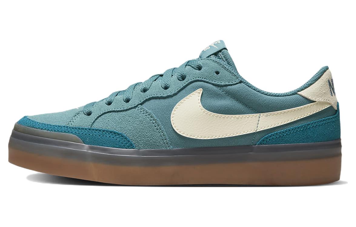 Женские кеды Nike SB Zoom Pogo (зелено-белые)