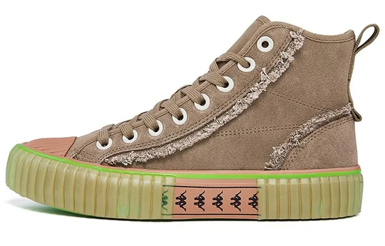 Kappa High top Skateboard Shoes Unisex Red Brown