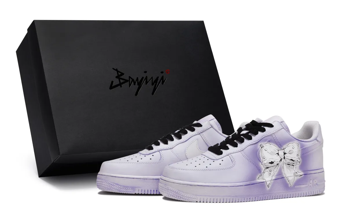 Nike Air Force 1 LOW 811 Manufacturing, Girlish Lace Purple, Special Shoe Box Slip Resistant Abrasion Resistant