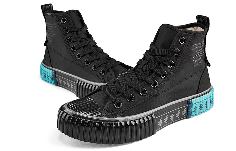 Kappa High top Skateboard Shoes Unisex Black