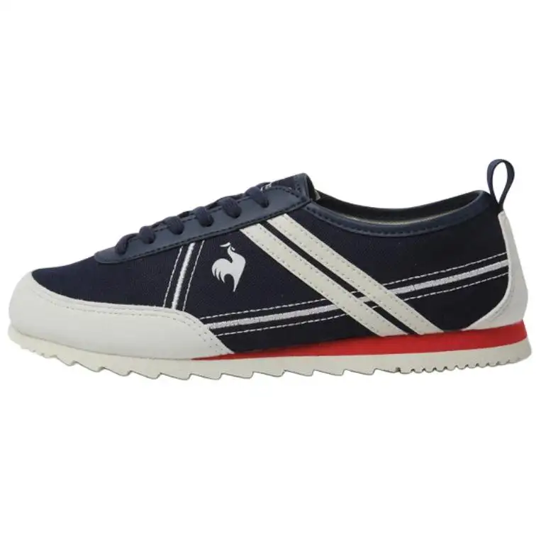 Le Coq Sportif Slip Resistant Abrasion Resistant Low top Skateboard Shoes Unisex Black White