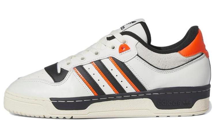 Унисекс кеды adidas originals RIVALRY 86 (бело-черно-оранжевый)