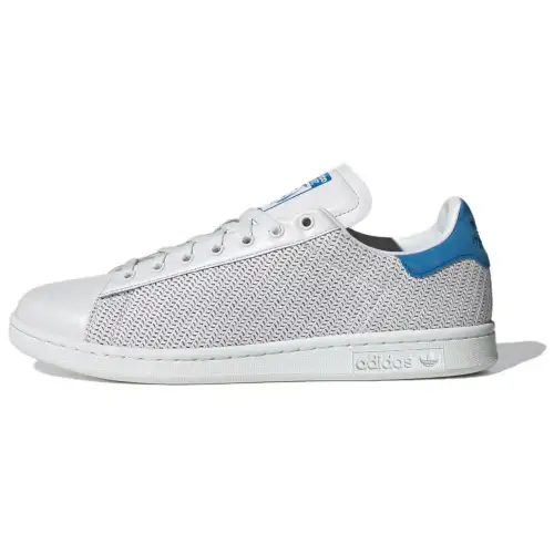 Adidas Originals Stan Smith Lu Abrasion Resistant Breathable Low top Skateboard Shoes Men's White Gray