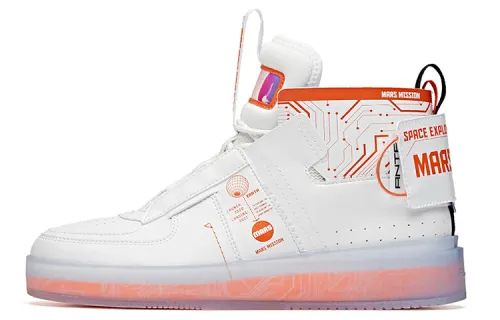 ZHONGGUOHANGTIAN x Anta Mesh, Synthetic Leather Coverage Slip Resistant Cushioning Abrasion Resistant High top