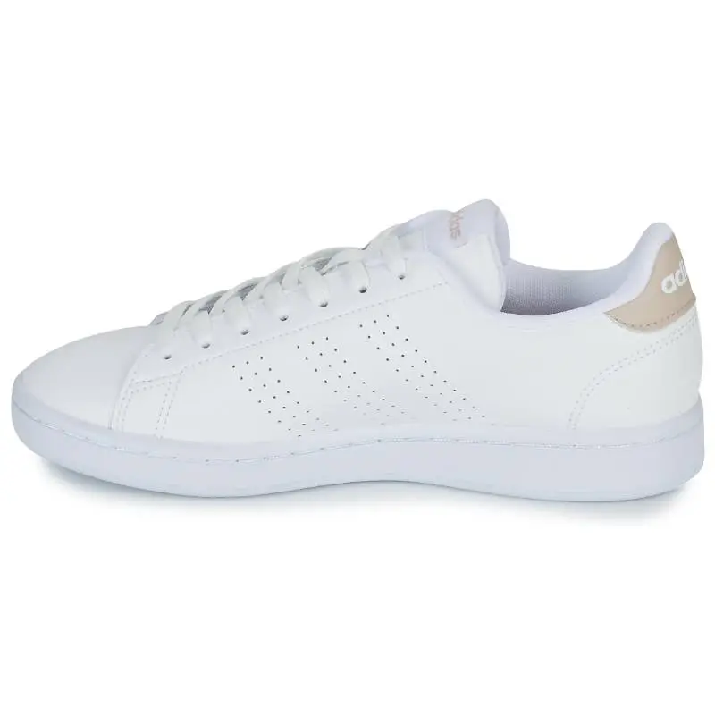 Adidas Advantage Abrasion Resistant Breathable Abrasion Resistant Breathable Low top Skateboard Shoes Women's White