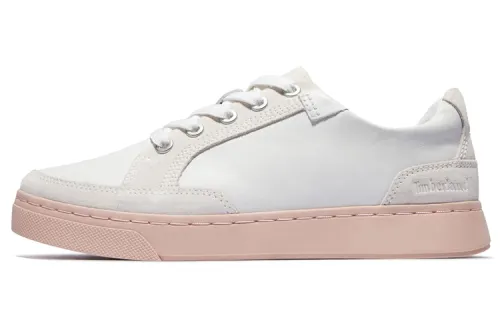 Timberland Skateboard Shoes Women's Low Top Pink/White