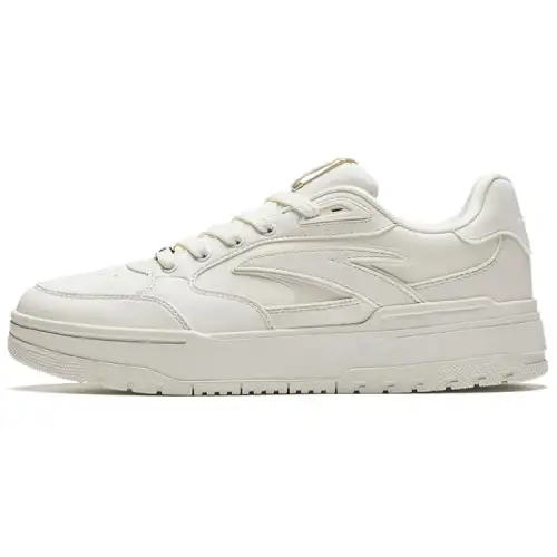 Anta 982 Abrasion Resistant Slip Resistant Low top Skateboard Shoes Men's White
