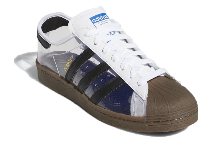 Мужские кеды adidas x Blondey McCoy Superstar 80s (белые) — фото 3