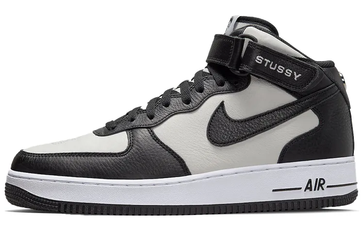 Nike X Stussy Air Force 1 Mid 'Black White'
