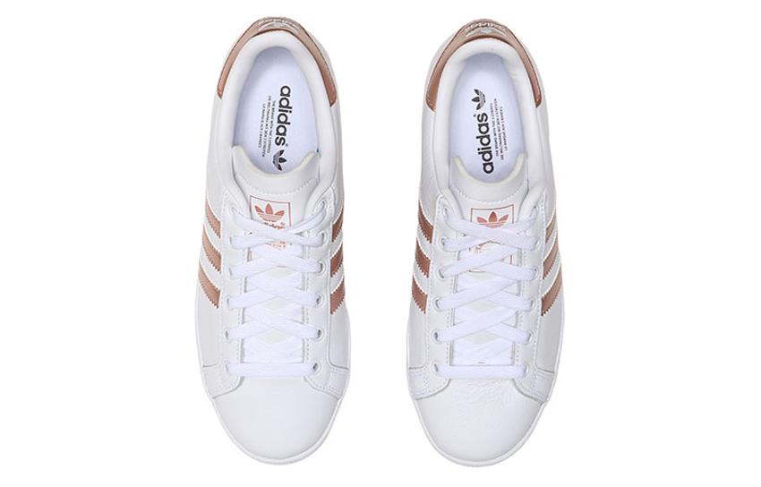 Женские кроссовки adidas Coast Star (бело-медные) — фото 4