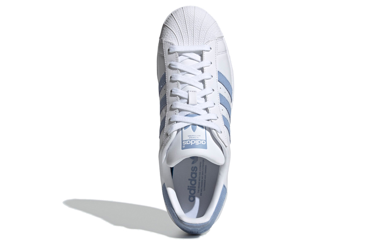 Кеды adidas originals Superstar (бело-голубые) — фото 5