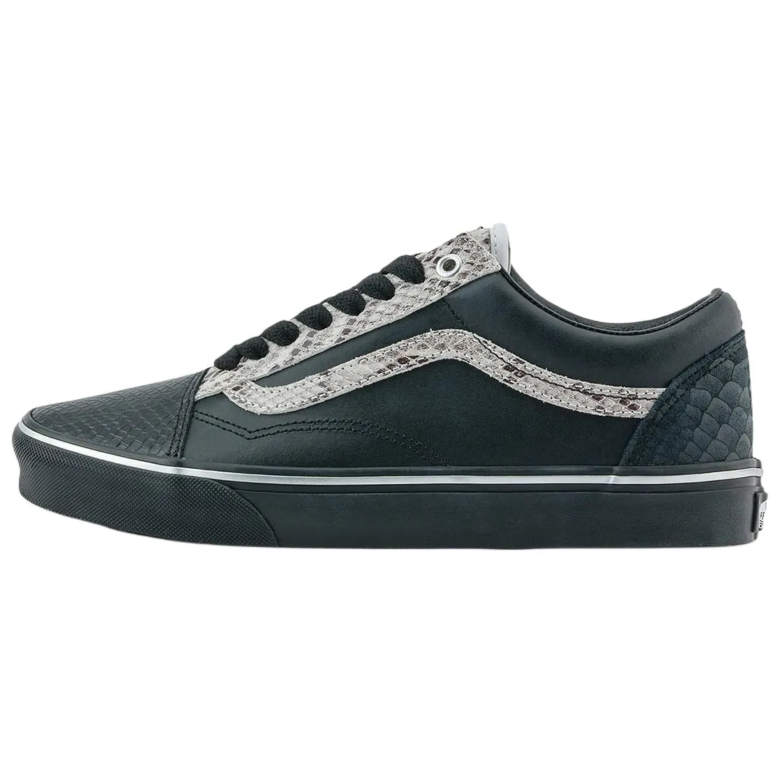 Vans Abrasion Resistant Low top Skateboard Shoes Unisex Black Silver