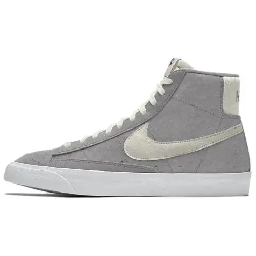 Nike Blazer Slip Resistant Abrasion Resistant High top Skateboard Shoes Women's Gray