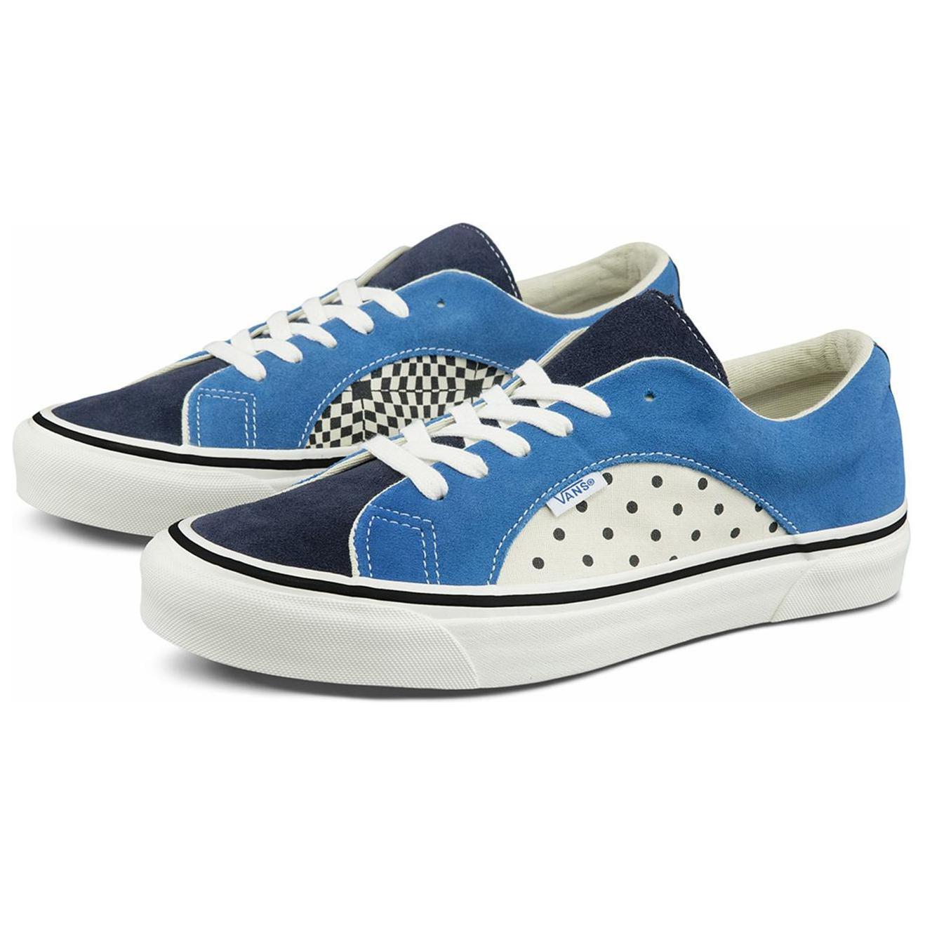 Кеды Vans Lampin Dx (сине-белые) — Синий / белый — фото 2