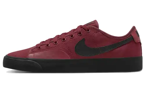 Nike Blazer Court Slip Resistant Low top Skateboard Shoes Men's Burgundy