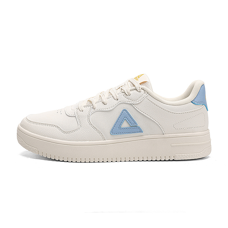 PEAK Taichi Air Force 1 Cushioning Abrasion Resistant Slip Resistant Low top Skateboard Shoes Men's Canvas White Blue