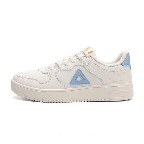 PEAK Taichi Air Force 1 Cushioning Abrasion Resistant Slip Resistant Low top Skateboard Shoes Men's Canvas White Blue