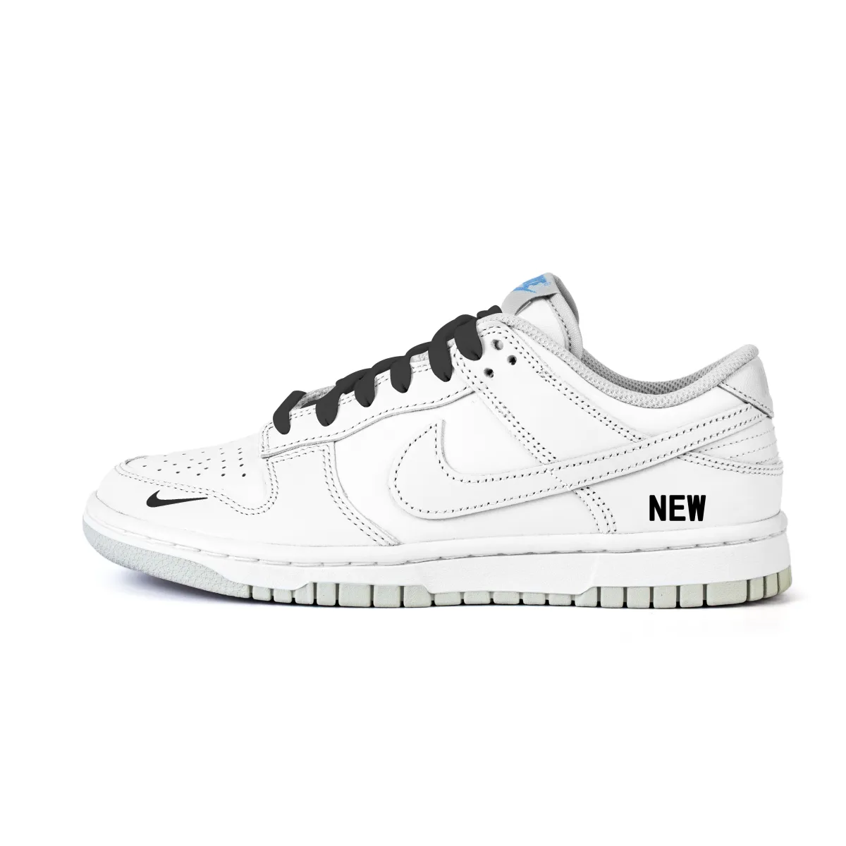 Nike Dunk Slip Resistant Abrasion Resistant Low top Skateboard Shoes Women's White Black