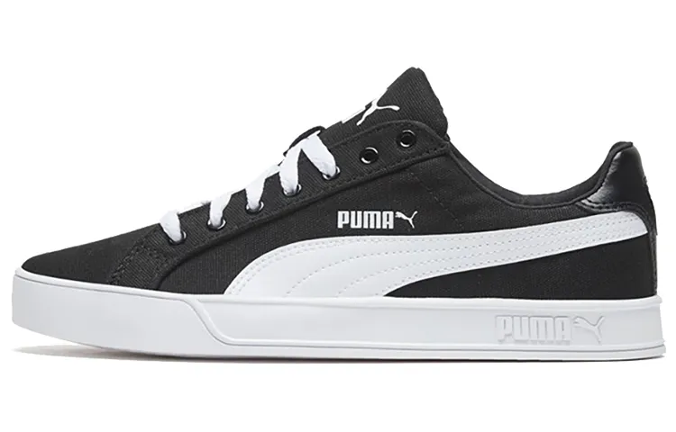 PUMA Smash Vulc Canvas 'Black White'