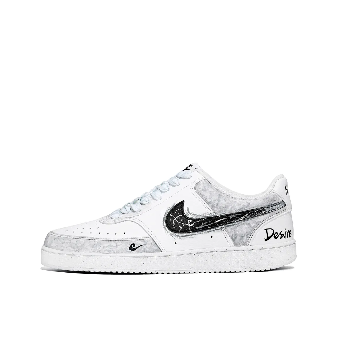 Nike Court Vision Thunder Mist Sea Low top Skateboard Shoes Men's Light Gray