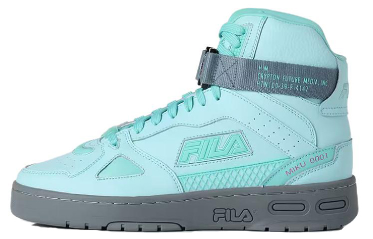 CHUYINWEILAI x FILA Teratach 600 High top Skateboard Shoes Unisex Blue Gray
