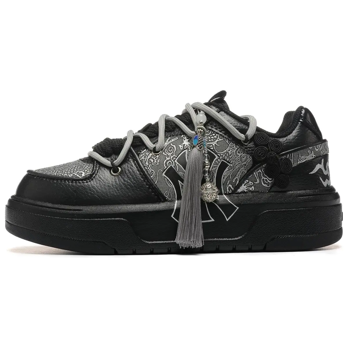 MLB Chunky Liner Skate Shoes Unisex Low-top Black