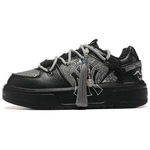MLB Chunky Liner Skateboard Shoes Unisex Low Top Black