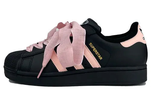 Adidas Originals Superstar 2 Sweet Cool Girl Leather Abrasion Resistant Breathable Low top Skateboard Shoes Women's