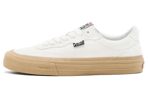 Vision Street Wear Flat Top Low top Skateboard Shoes Unisex Ecru