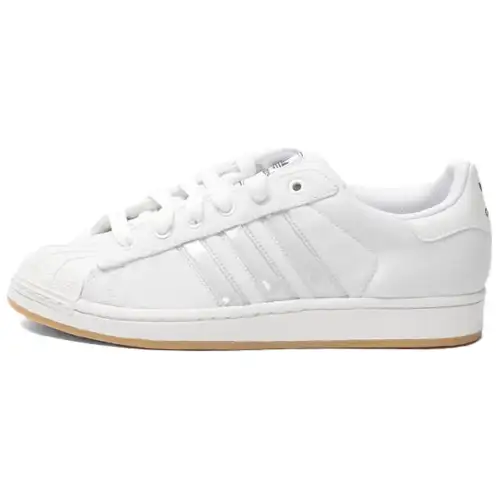 Adidas Originals Trefoil Collection Slip Resistant Abrasion Resistant Low top Skateboard Shoes Men's White