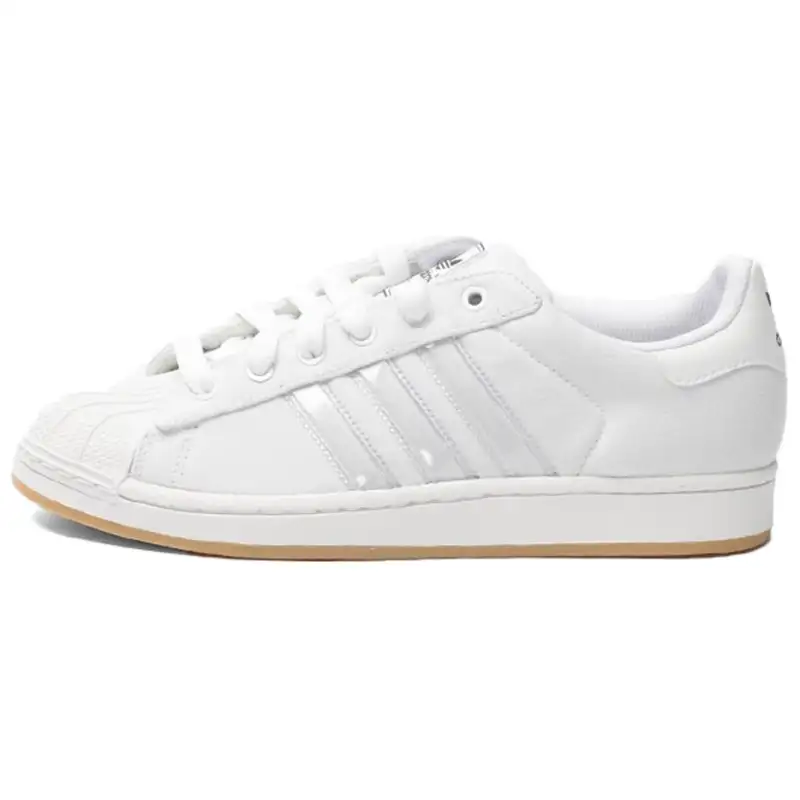 Adidas Originals Trefoil Collection Slip Resistant Abrasion Resistant Low top Skateboard Shoes Men's White