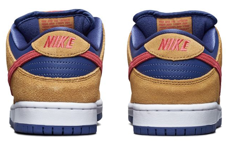 Кеды Nike Dunk SB Pro (коричневый с красным и синим) — Коричневый / красный / синий — фото 5