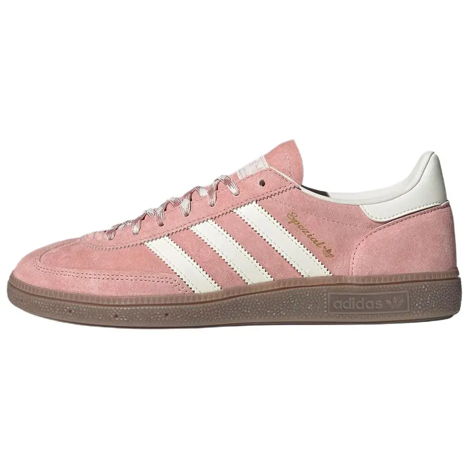 Adidas Originals HANDBALL SPEZIAL Classic And Versatile Low top Skateboard Shoes Unisex Pink White