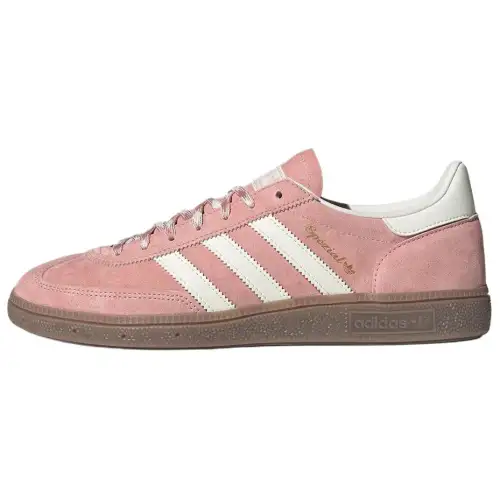 Adidas Originals HANDBALL SPEZIAL Classic And Versatile Abrasion Resistant Low top Skateboard Shoes Unisex Pink White