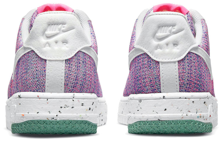 Женские кроссовки Nike Air Force 1 Crater FlyKnit (сиренево-розовые) — фото 5
