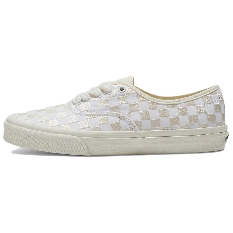 Authentic Vans 'Embroidered Checkerboard - White'