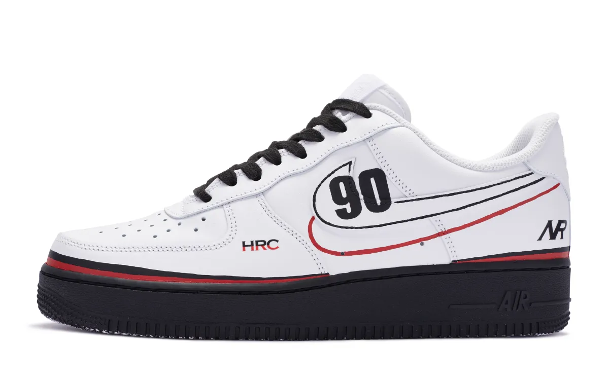 Nike Air Force 1 Low 811 Manufacturing Low top Skateboard Shoes GS Black Red White