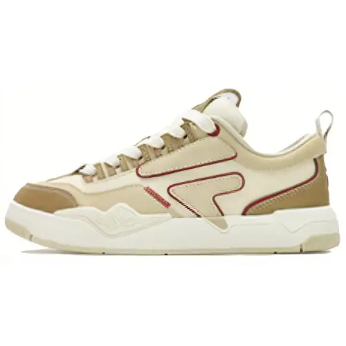 FILA FUSION Nollie Comfortable Low top Skateboard Shoes Women's White Brown