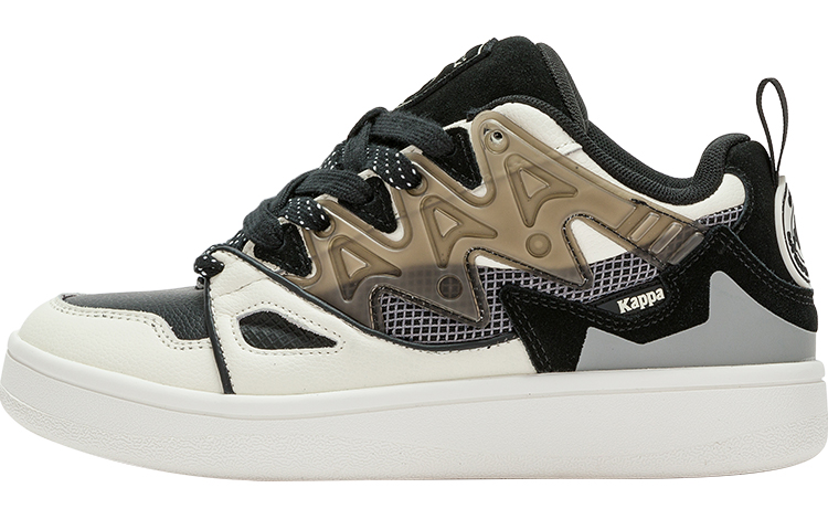 COPPOLELLA x Kappa Abrasion Resistant Low top Skateboard Shoes Unisex White Black Brown