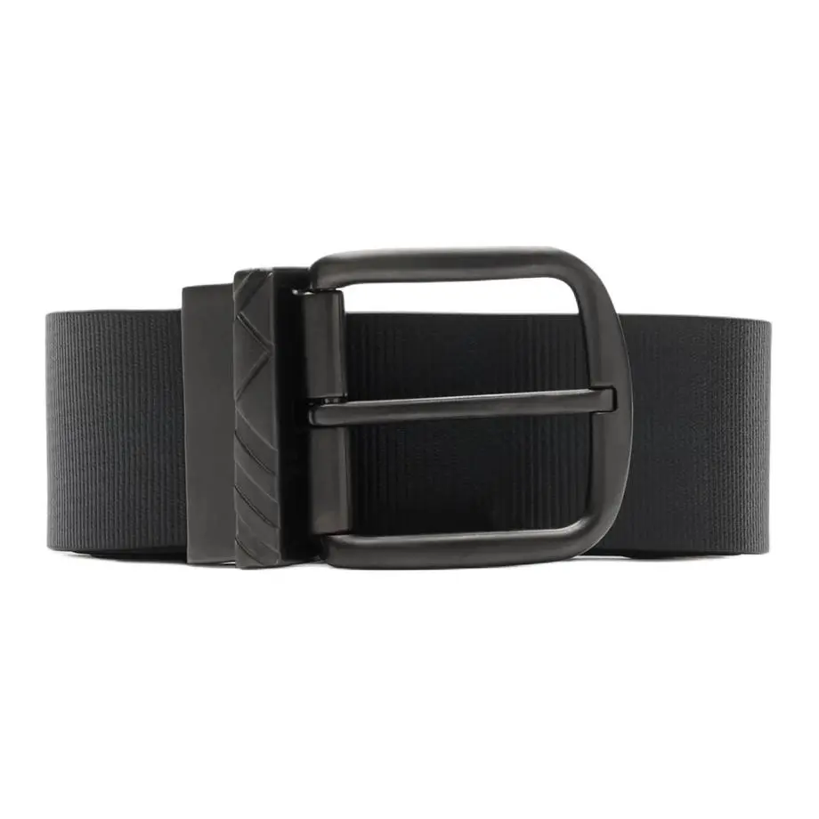 Burberry Leather Belts Men's Black Width 3.5cm