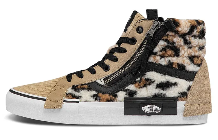 Vans Unisex SK8 HI Cap Mid Top Sneakers Brown/Black