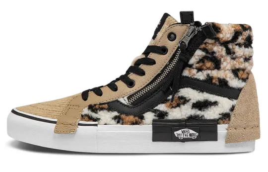 Vans Unisex SK8 HI Cap Mid Top Sneakers Brown/Black