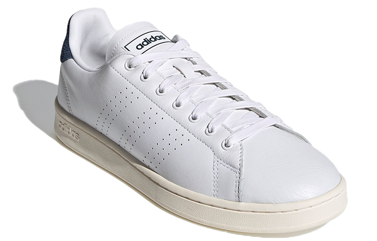 Мужские кеды adidas ADVANTAGE (бело-синий) — Белый / тёмно-синий — фото 3