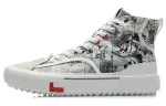Disney X Li Ning Disney Skateboard Shoes Men's High Top Antarctic Gray/Black/White