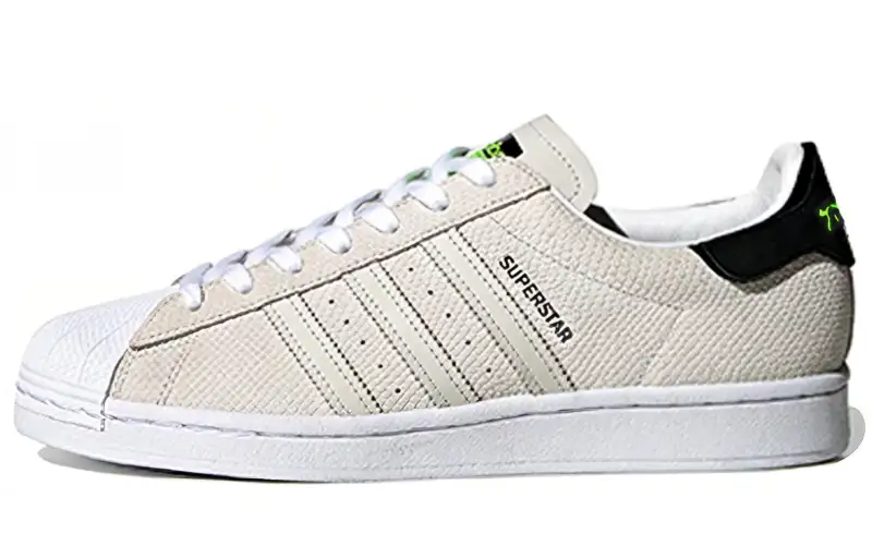 Adidas Originals SUPERSTAR Synthetic Leather Low top Skateboard Shoes Unisex White Gray Black