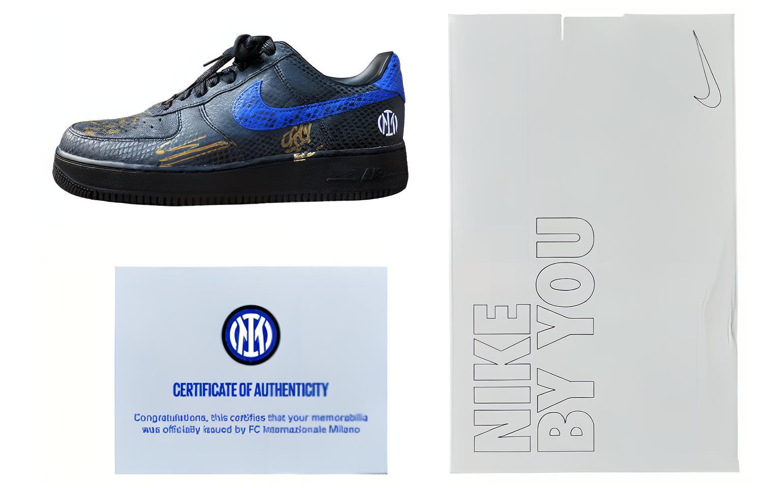 Nike Air Force 1 Coverage Slip Resistant Low top Skateboard Shoes Unisex Black