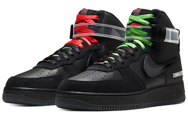 Кроссовки Lauren Halsey x Nike Air Force 1 High "Summaeverythang" (черные) — Чёрный — фото 3
