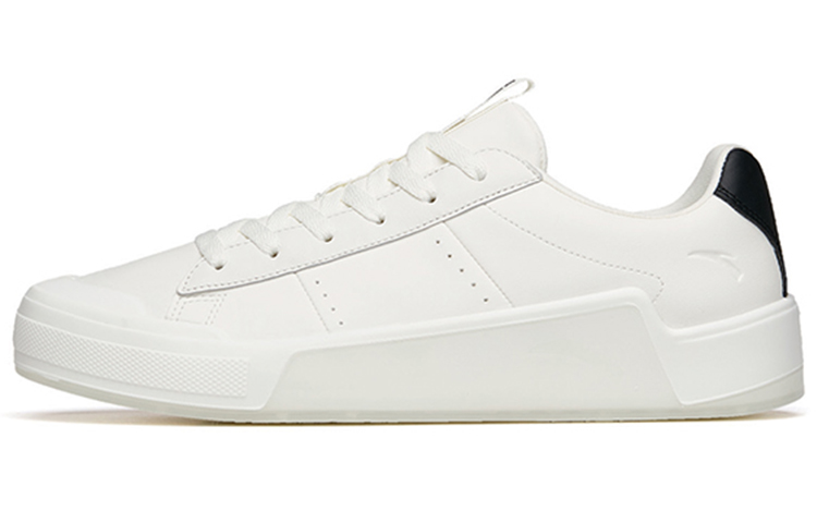 Anta Lightweight Breathable Lightweight And Breathable Low top Skateboard Shoes Men's White Black