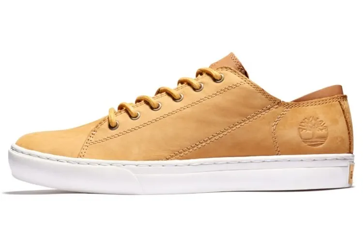 Timberland Skateboard Shoes Men's Low Top Wheat/White